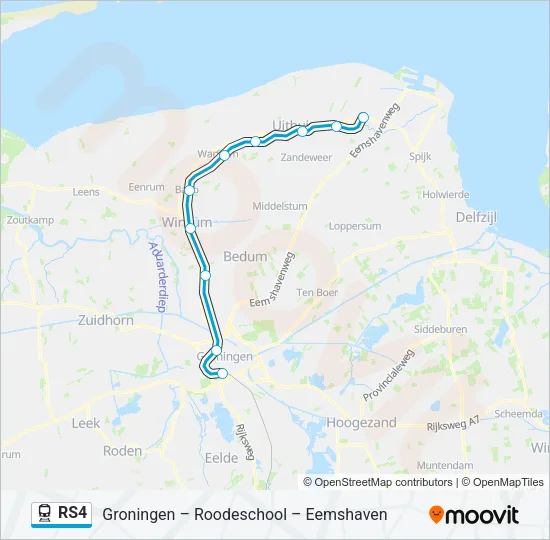 RS4 Train Line Map