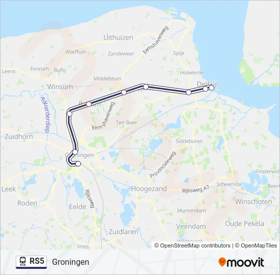 RS5 Train Line Map