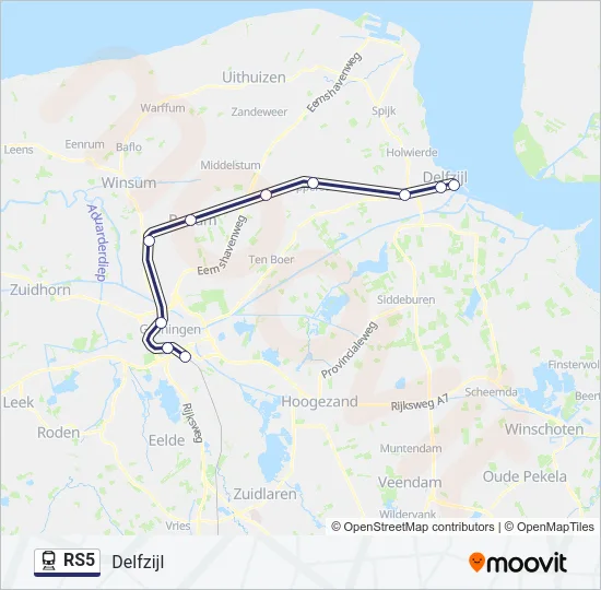 RS5 Train Line Map
