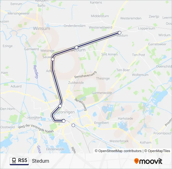 RS5 Train Line Map