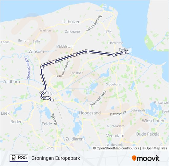 RS5 Train Line Map
