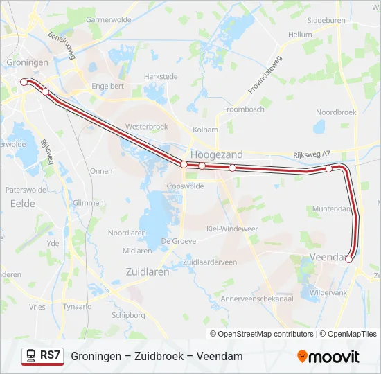 RS7 Train Line Map