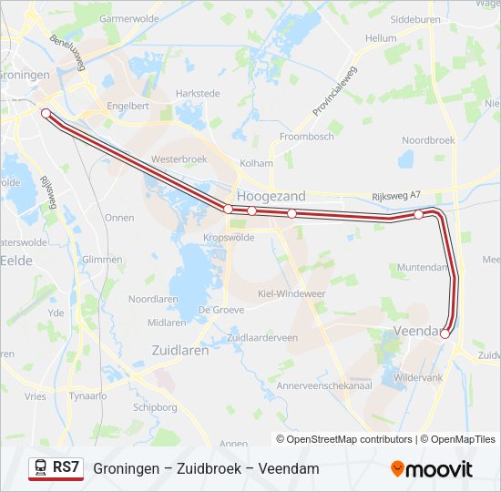 RS7 Train Line Map