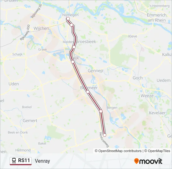 RS11 Train Line Map