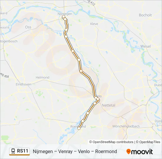 RS11 Train Line Map