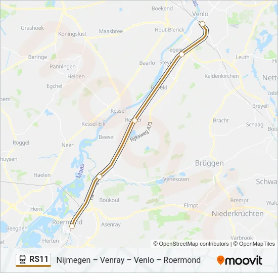 RS11 Train Line Map