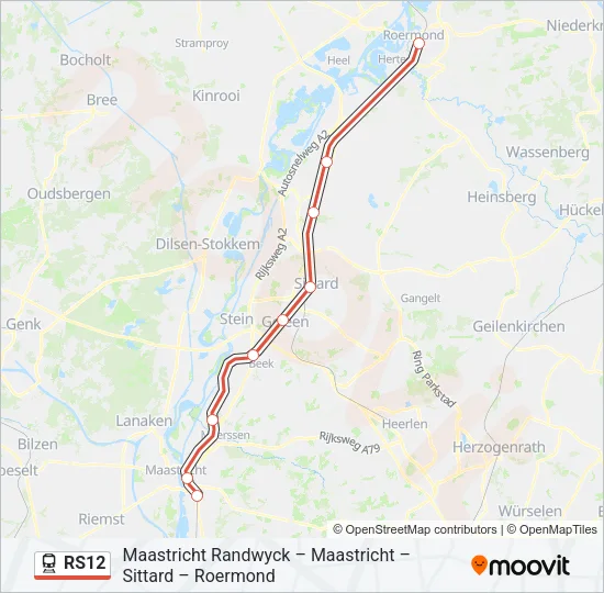 RS12 Train Line Map