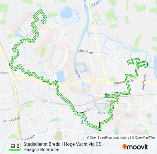 2 Bus Line Map
