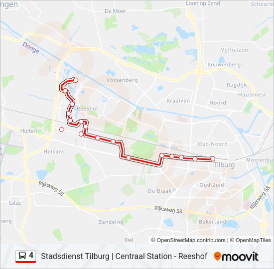 4 Bus Line Map