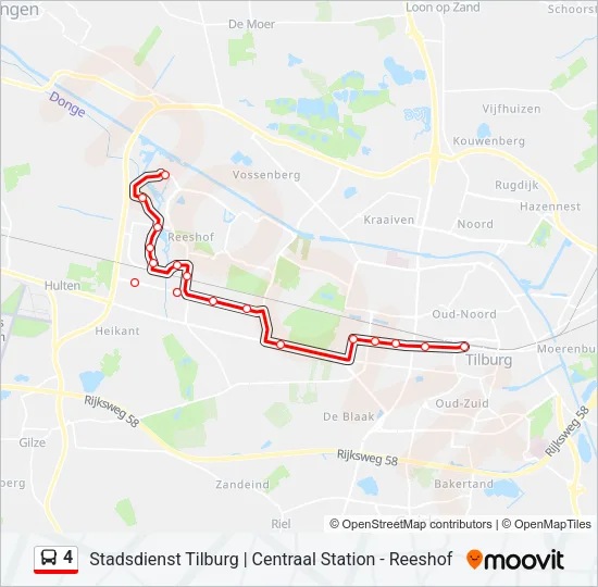 4 Bus Line Map