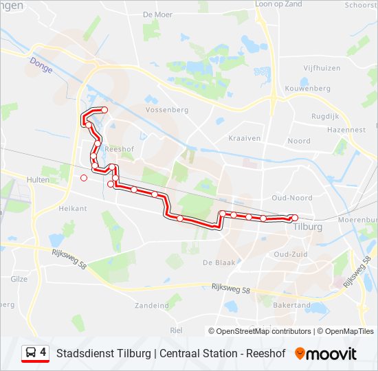 4 bus Line Map