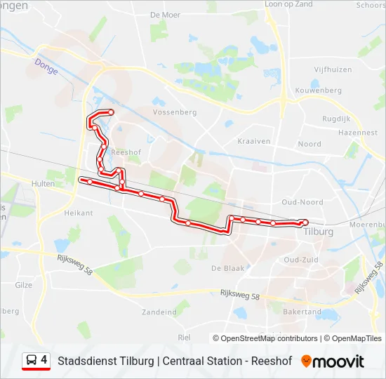 4 Bus Line Map