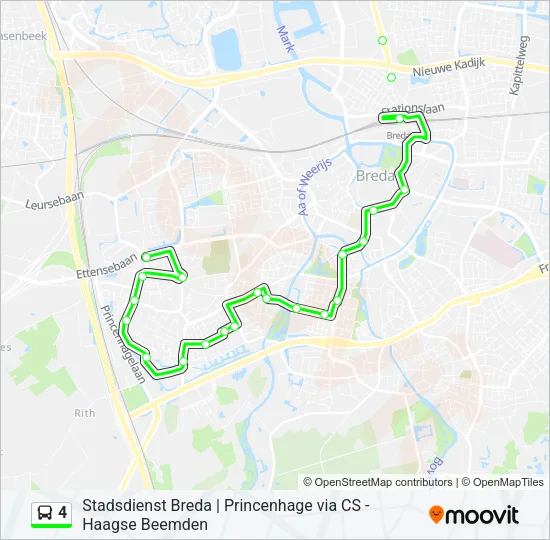 4 Bus Line Map