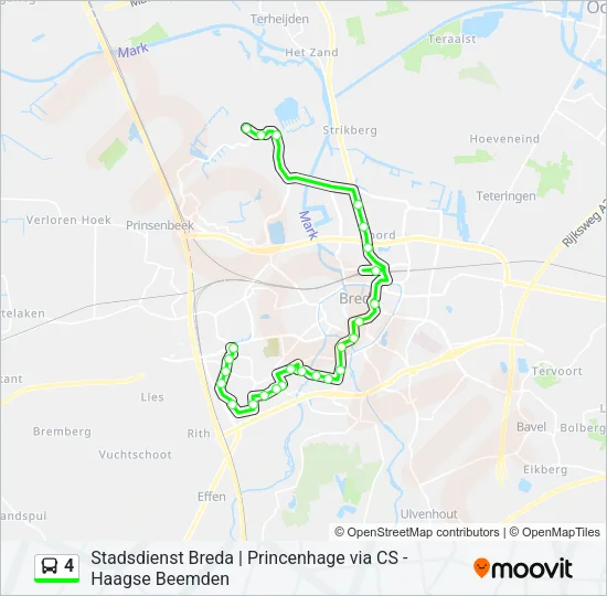 4 Bus Line Map