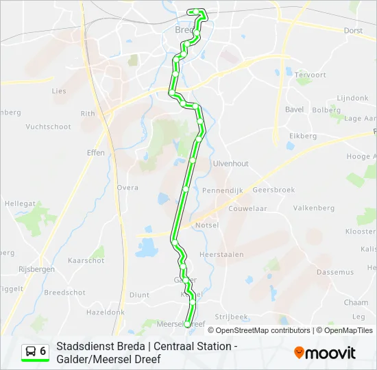 6 Bus Line Map