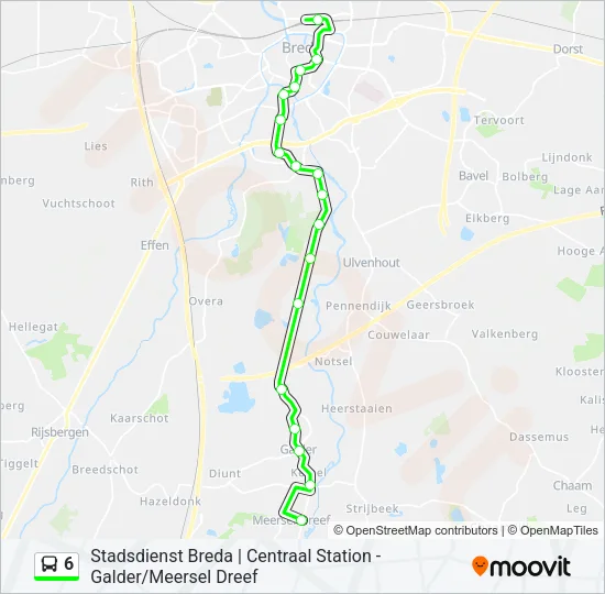 6 Bus Line Map