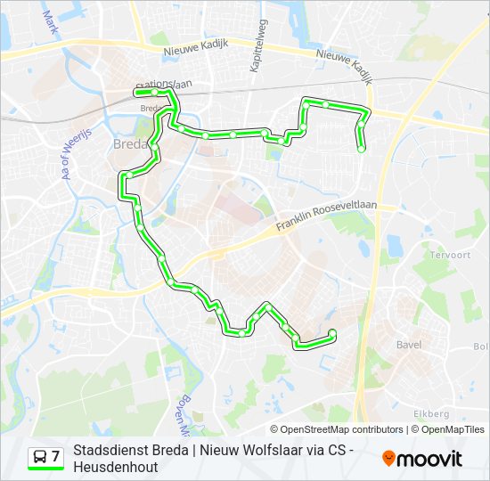 7 Bus Line Map