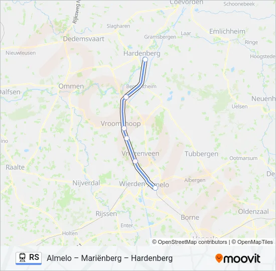 RS Train Line Map