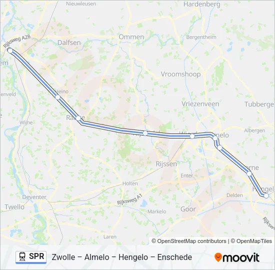 SPR Train Line Map