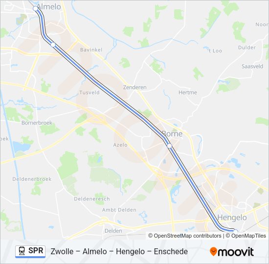SPR Train Line Map