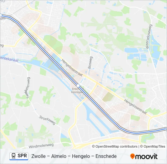 SPR Train Line Map