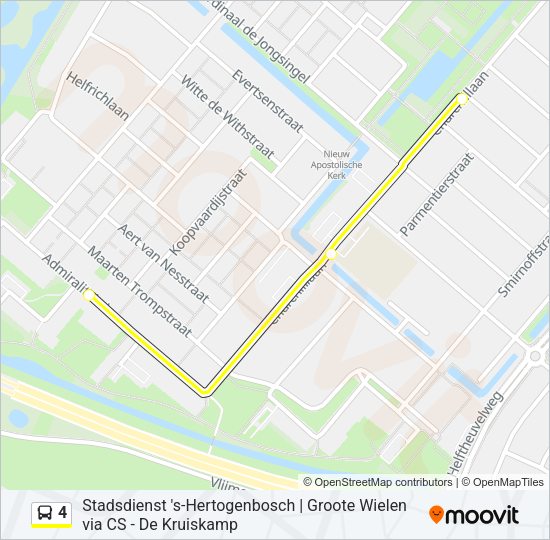 4 Bus Line Map