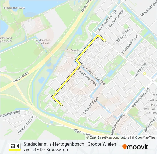 4 Bus Line Map
