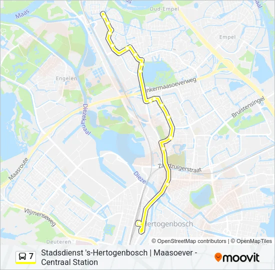 7 Bus Line Map