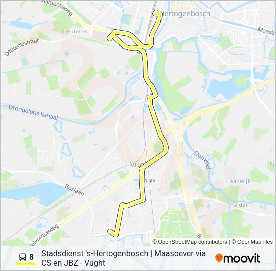 8 Bus Line Map