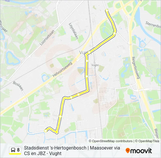 8 Bus Line Map