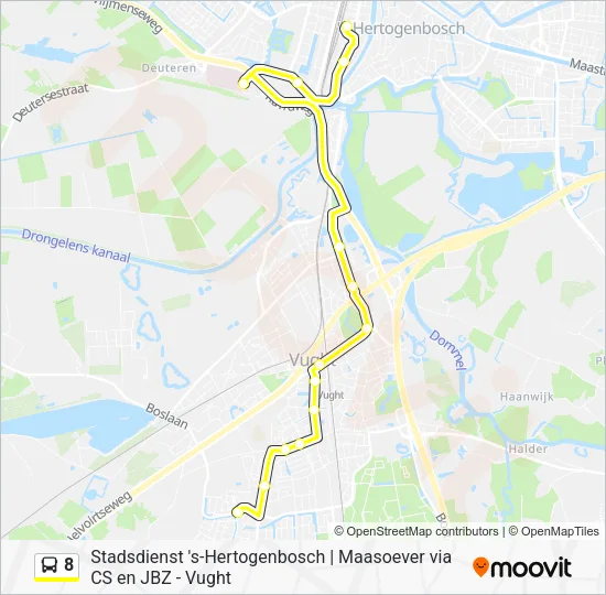 8 Bus Line Map