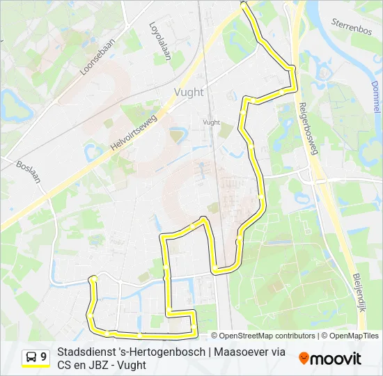 9 Bus Line Map