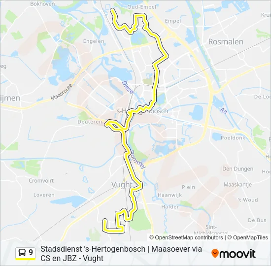 9 Bus Line Map