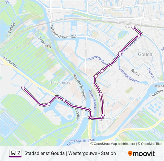 2 Bus Line Map