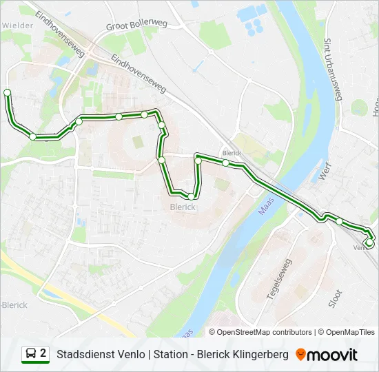2 Bus Line Map