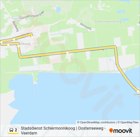 2 Bus Line Map