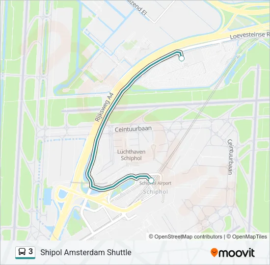 3 Bus Line Map