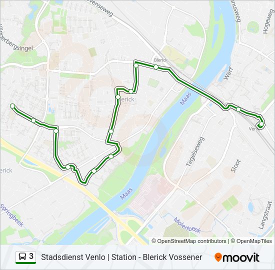 3 Bus Line Map