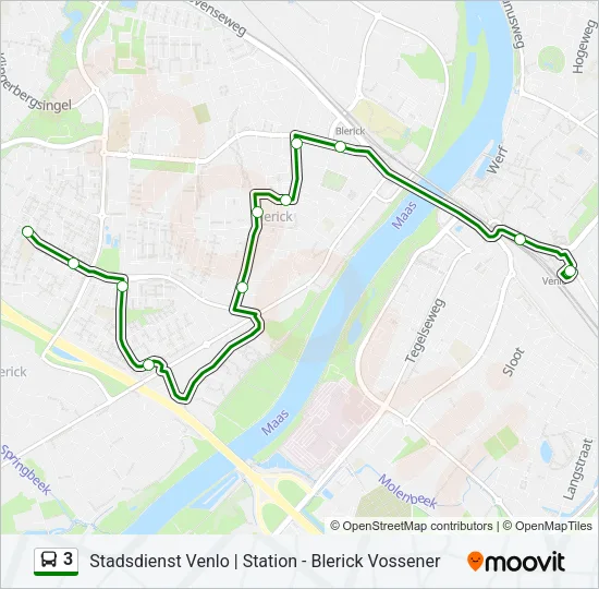 3 Bus Line Map