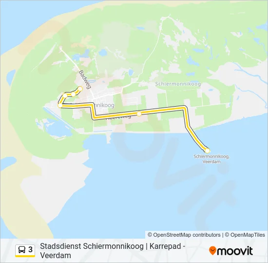 3 Bus Line Map
