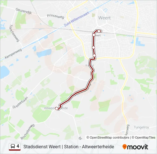 4 Bus Line Map