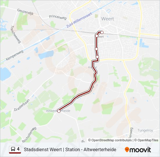 4 Bus Line Map