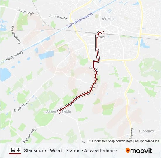 4 Bus Line Map