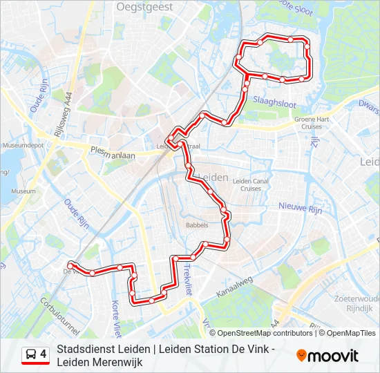 4 Bus Line Map