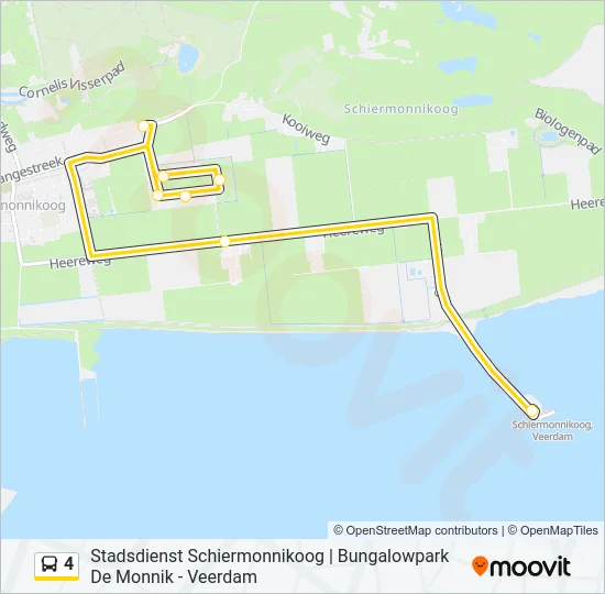 4 Bus Line Map