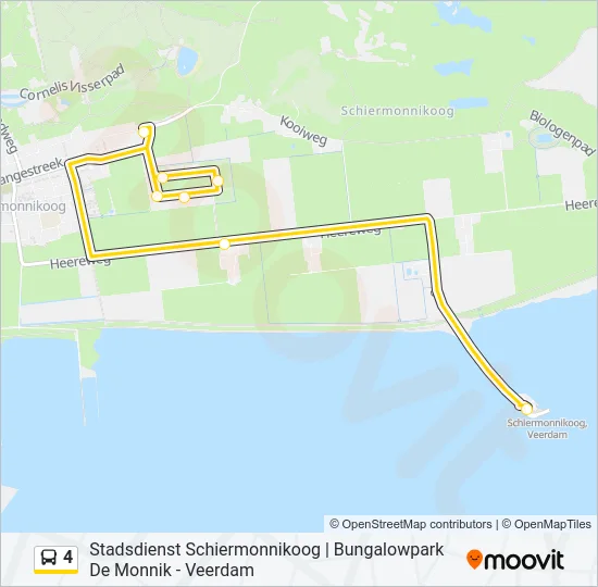 4 Bus Line Map