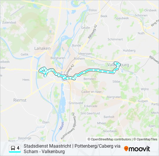 4 bus Line Map