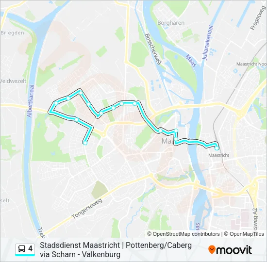 4 Bus Line Map