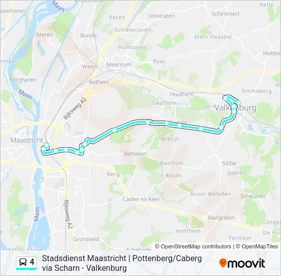4 Bus Line Map