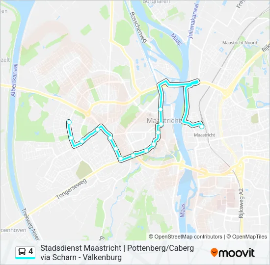 4 Bus Line Map